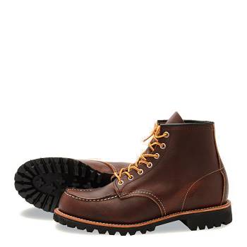 Red Wing Férfi Heritage Roughneck 6 Inch Bakancs Barna